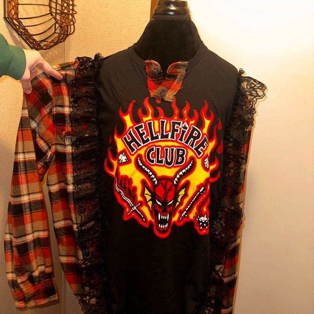 Black Hellfire Club Long Sleeve Tee